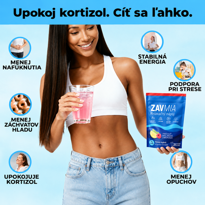 ZAVMIA Relaxačný nápoj – príchuť malinová limonáda